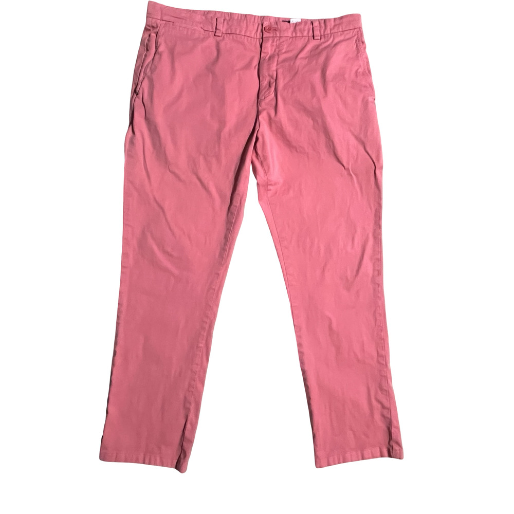 Vineyard Vines Pants Mens 38x30 Pink Stretch Cotton Chino Flat Front‎ Casual